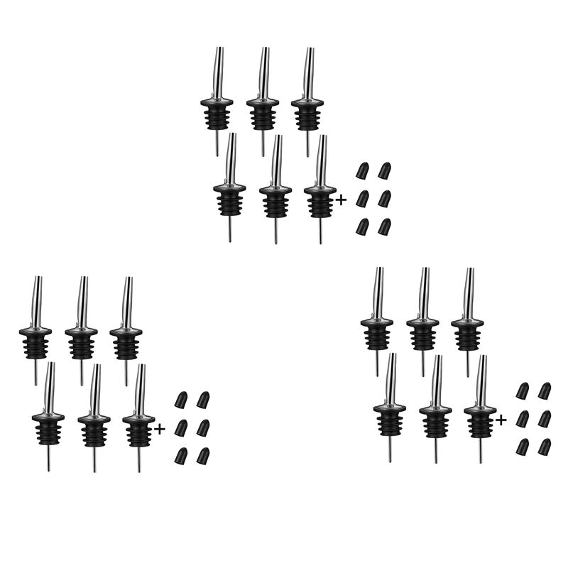 Speed Pourer Cap - Verseurs en acier inoxydable A25F-18Pc, verseur
