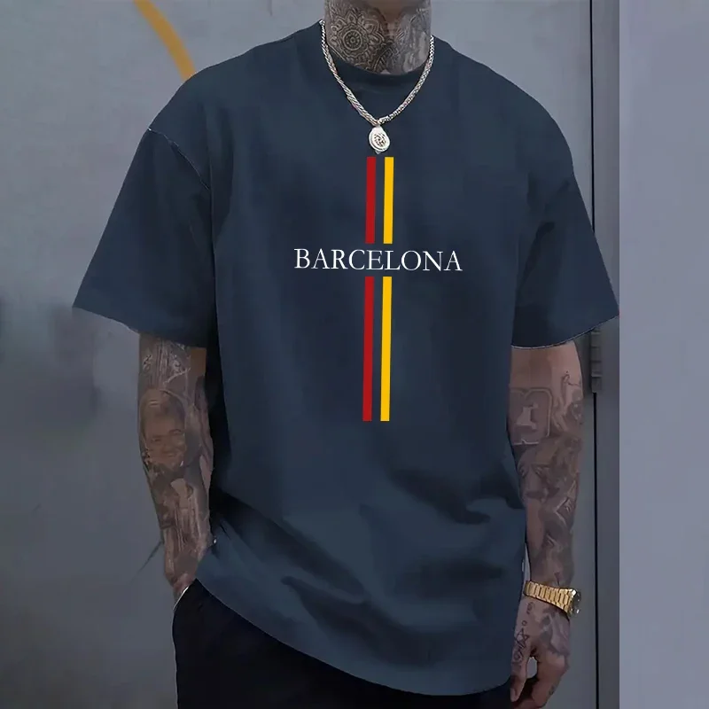 Home Barcelona - T-shirt en coton pour homme Barcelona,