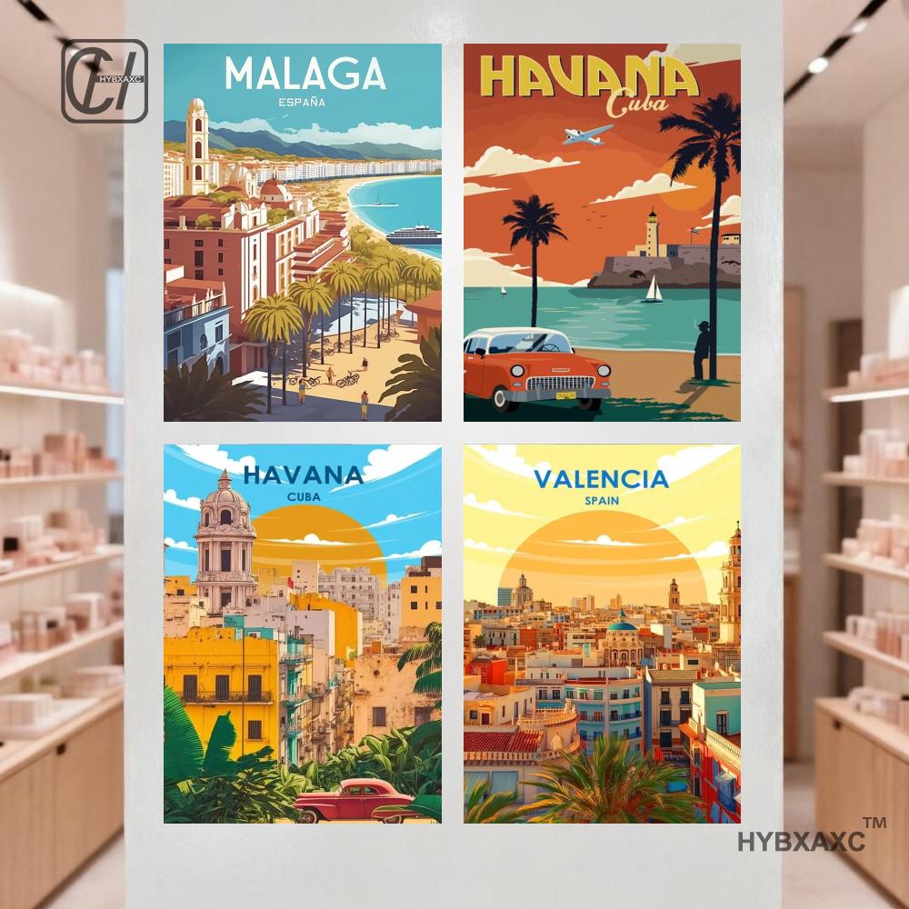 Home Barcelona - Affiche de voyage en toile Paysages
