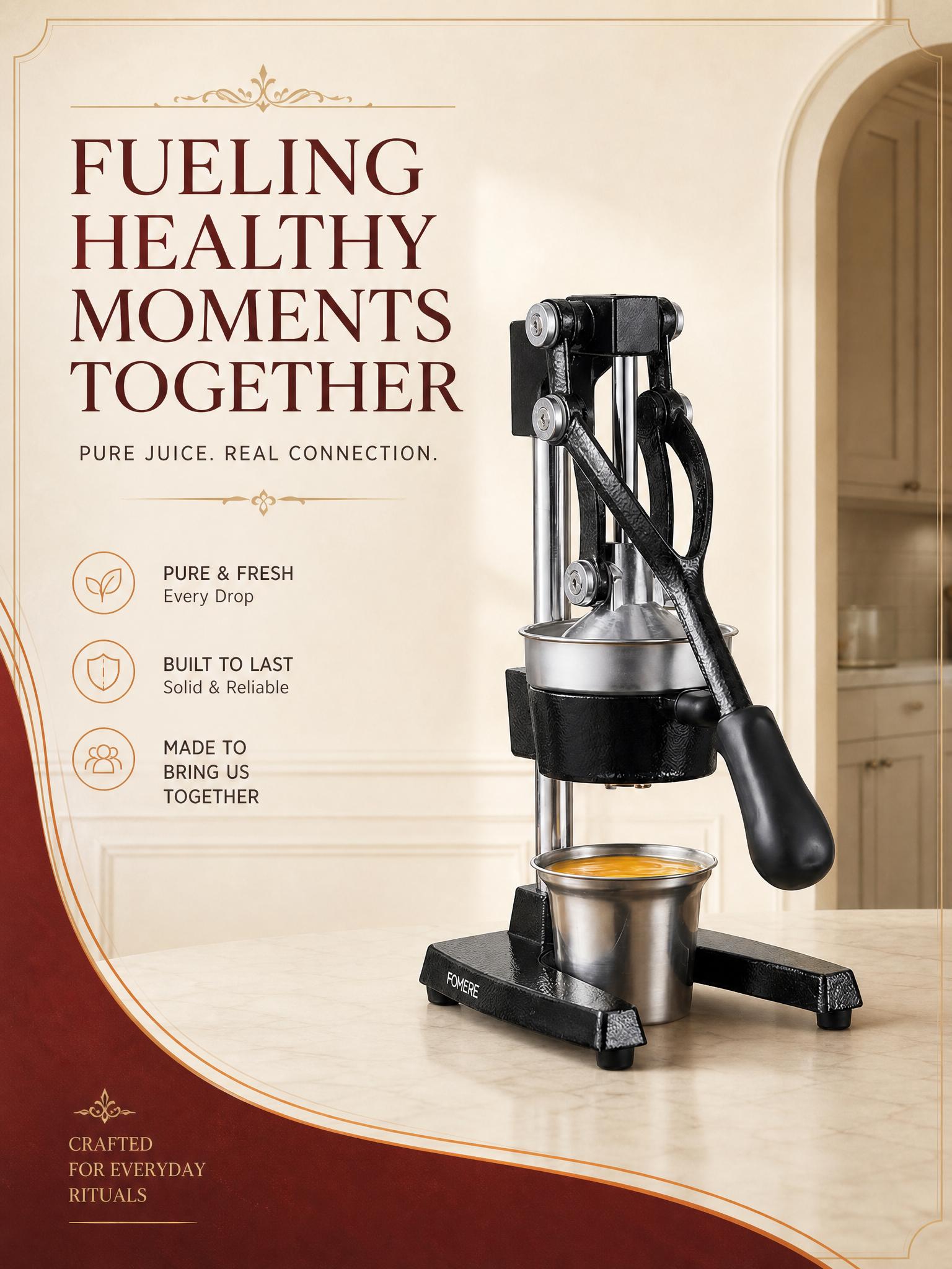 Extracteur de jus manuel, pres - Citrus Juicer Bar avis et prix