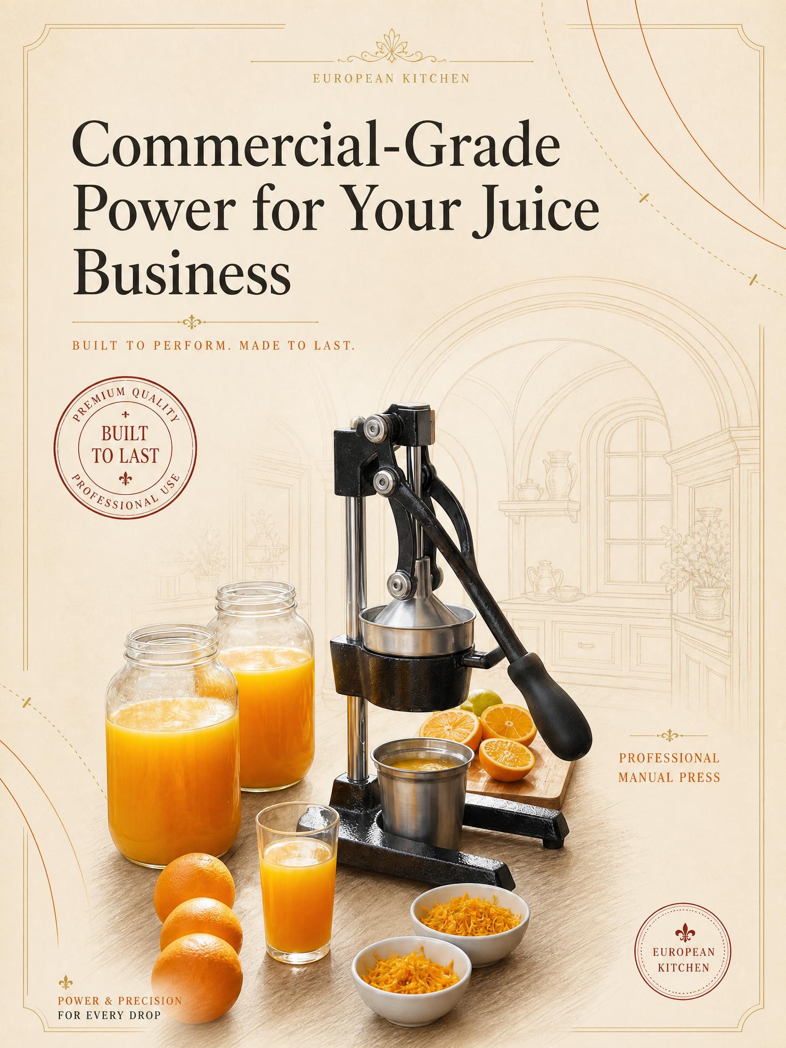 Extracteur de jus manuel, pres - Citrus Juicer Bar avis et prix