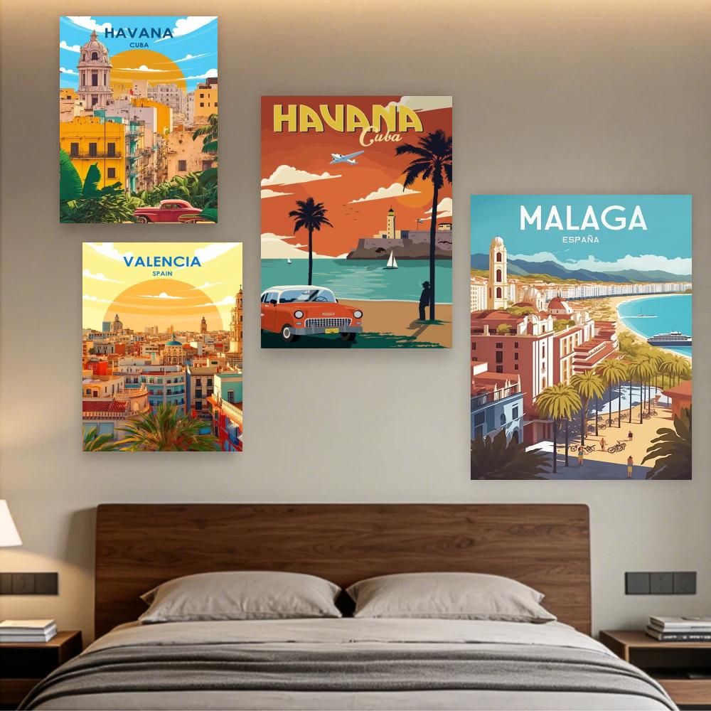 Affiche de voyage en toile Pay - Home Barcelona avis et prix