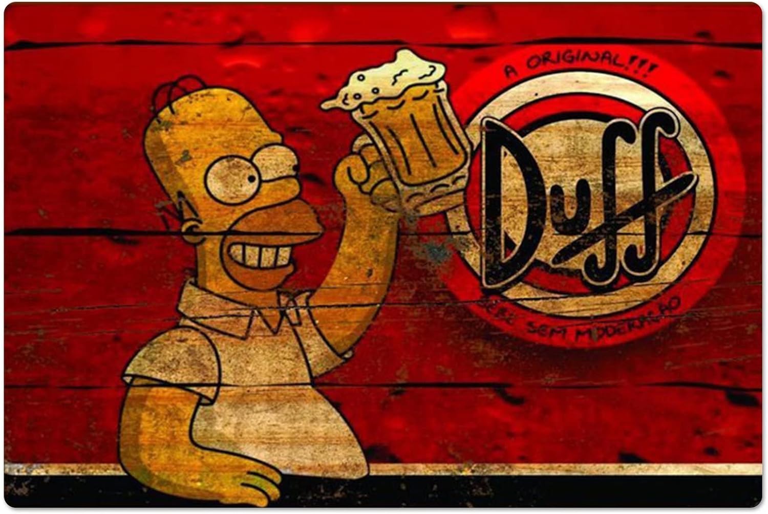 Affiche métallique rétro Homer - Home Bar And Kitchen avis et prix